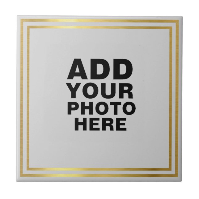Custom photo or artwork keepsake tile (Front)