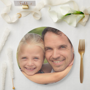 custom photo paper plate