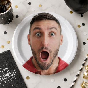 Custom Photo Paper Plate Selfie Party Dinnerware