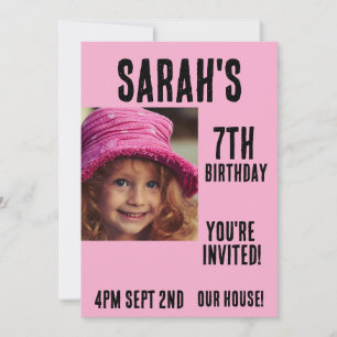  CUSTOM PHOTO PARTY KIDS CHILDRENS INVITATIONS