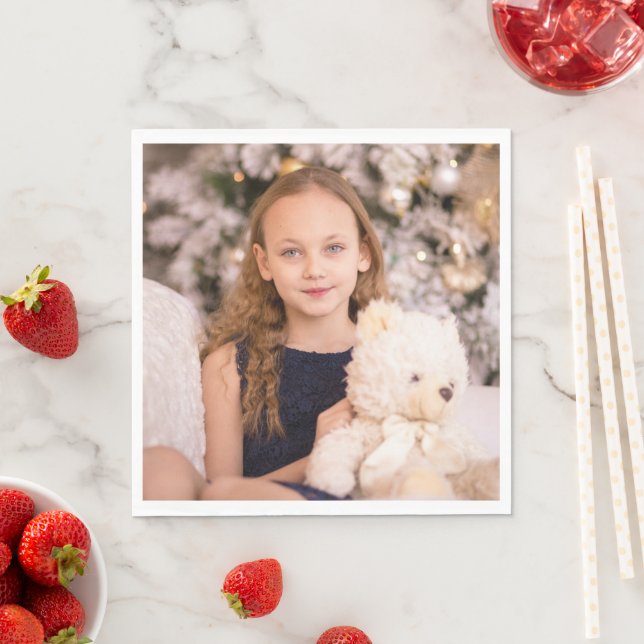 Custom Photo Party Paper Napkin (Insitu)