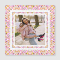 Custom Photo Pastel Pink Happy Green Mother’s Day