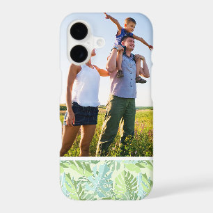 Custom Photo Pastel Tropical Palm Leaves