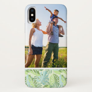 Custom Photo Pastel Tropical Palm Leaves Case-Mate iPhone Case