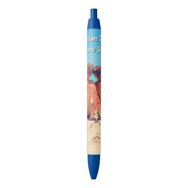 Custom Photo Pen Personalised Text (Front Vertical)