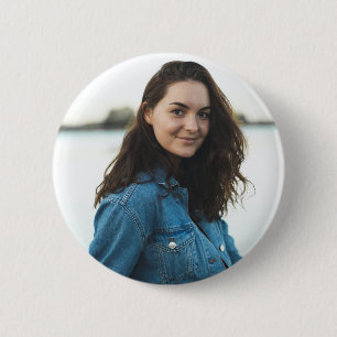 Custom Photo Personalised 6 Cm Round Badge