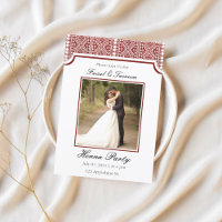 Custom Photo Personalised Arab Henna Invitation