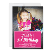 Custom Photo Personalised Birthday Party