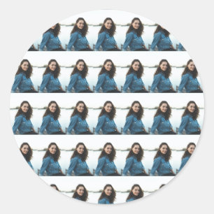 Custom Photo Personalised Classic Round Sticker