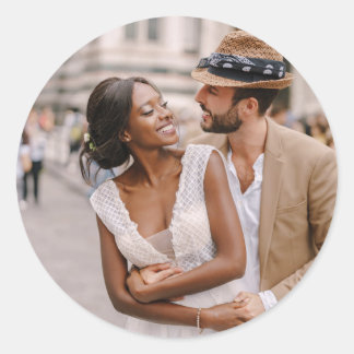 Custom Photo Personalised Classic Round Sticker