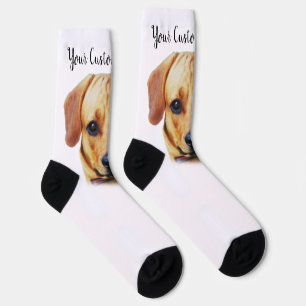 Custom Photo Personalised Dog Face Socks