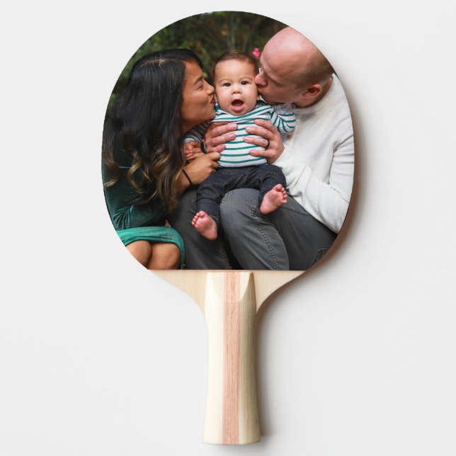 Custom Photo Personalised Family Ping Pong Paddle (Front)