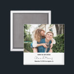 Custom Photo Personalised Fridge Wedding Party Magnet<br><div class="desc">Custom Photo Personalised Fridge Wedding Party magnet</div>