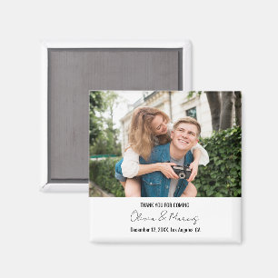 Custom Photo Personalised Fridge Wedding Party Magnet