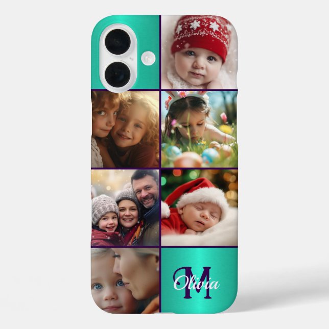 Custom Photo, Personalised iPhone 16 Case (Back)