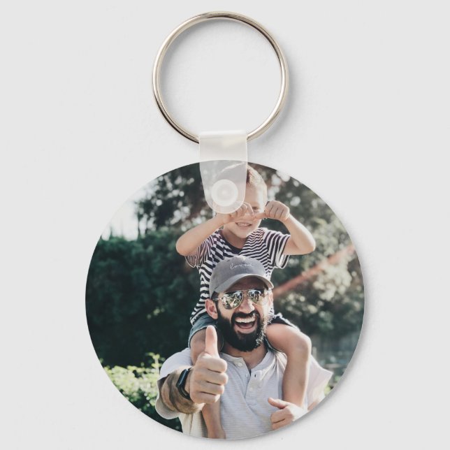 Custom Photo Personalised Key Ring (Front)