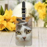 Custom Photo Personalised Luggage Tag<br><div class="desc">Upload a photo, add a name and contact info, and easily create your personalised photo luggage tag. Click CUSTOMIZE to change the text colour or background colour. You can TRANSFER this DESIGN on other Zazzle products and adjust it to fit most of the Zazzle items. Standard Studio designs are made...</div>