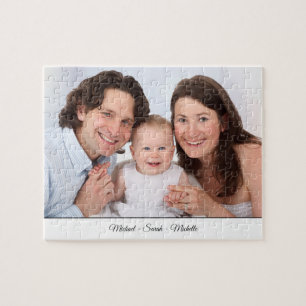 Custom Photo Personalised Name Jigsaw Puzzle