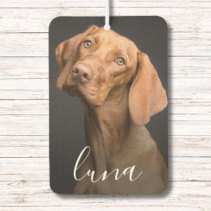 Custom Photo Personalised Pet Name Car Air Freshener