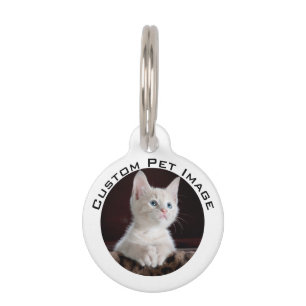 Custom Photo Personalised Pet Name Tags Pet Id Tag