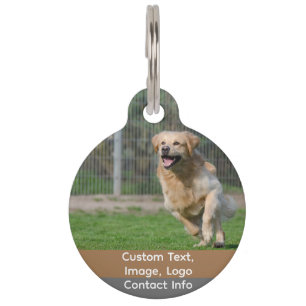 Custom Photo Personalised Pet Tags, Dog & Cats Pet Tag