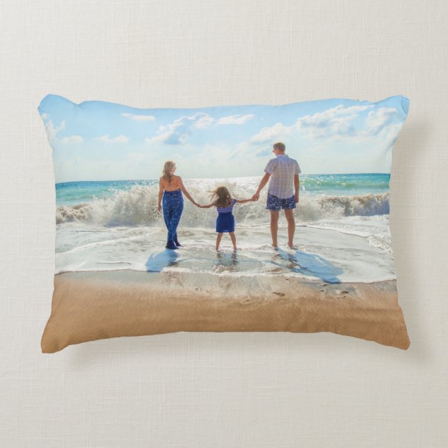 Custom Photo Personalised Pillow with Your Photos (Front)