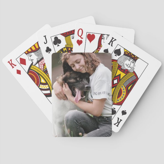Custom Photo Personalised  Playing Cards (Back)