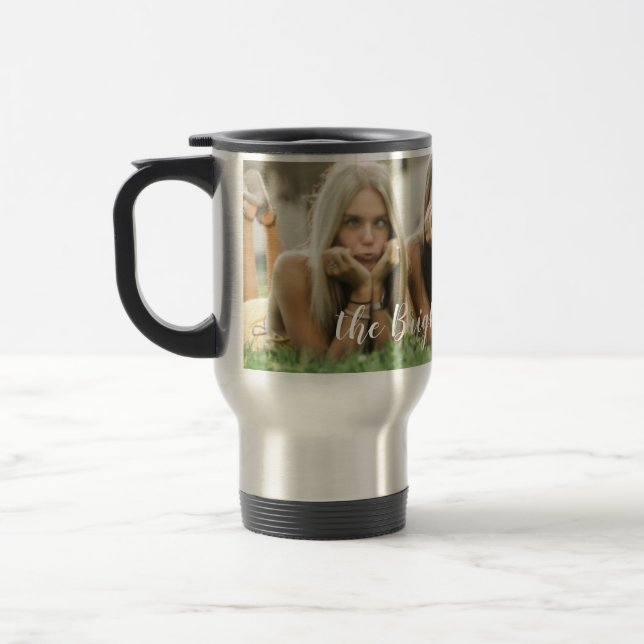 Custom Photo Personalised Travel Mug (Left)