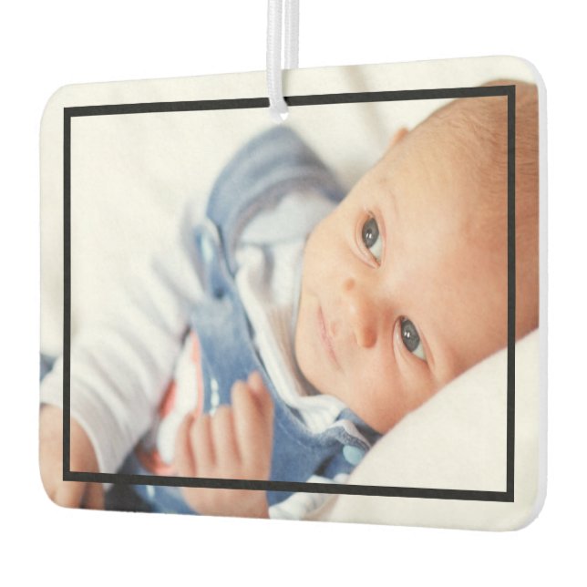 Custom Photo Personalised Unique With Frame Car Air Freshener (Left)