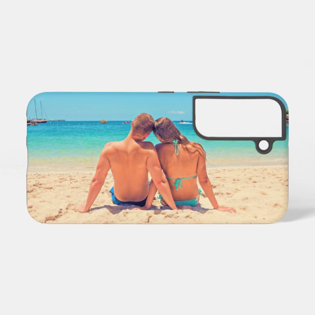 Custom Photo Personalised Your Photos Design Samsung Galaxy S22 Case (Back Horizontal)