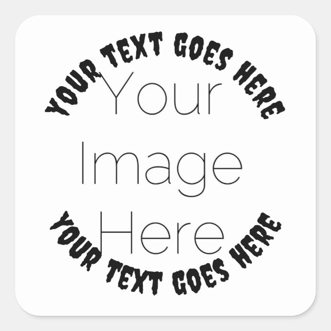 custom photo personalized Halloween  Square Sticker (Front)