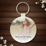 Custom Photo Personalized Memorial Funeral Tribute Key Ring<br><div class="desc">A custom and personalized design with name and space for a photo.</div>