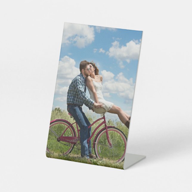 Custom Photo Personalized   Pedestal Sign (Front)