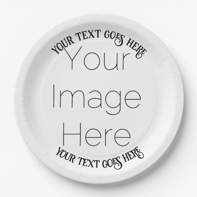 custom photo personalized pirate Paper Plate (Front)