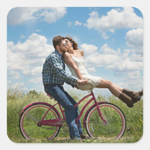 Custom Photo Personalized Square Sticker