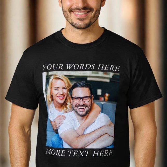 Custom Photo & Personalized Text Graphic Tee (Creator Uploaded)