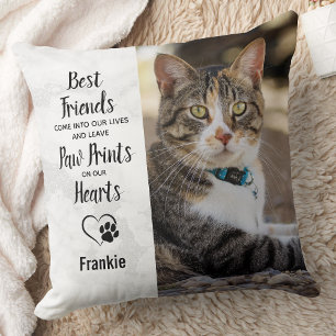 Custom Photo Pet Cat Memorial Cushion