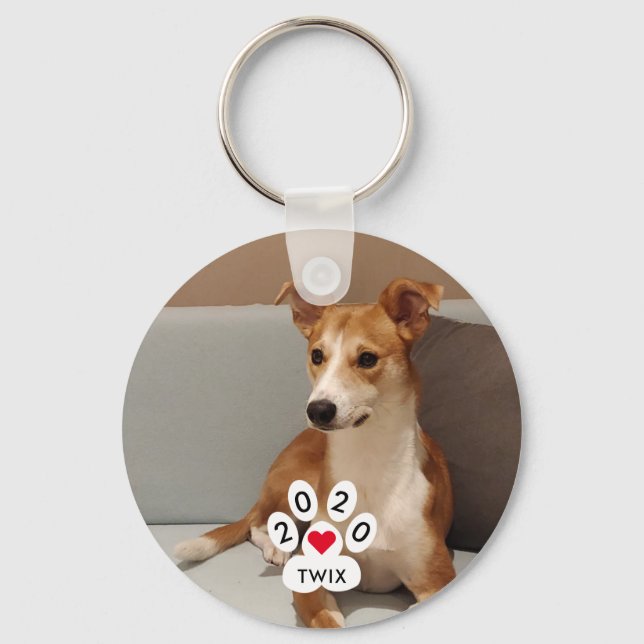 Custom Photo Pet Key Ring (Front)