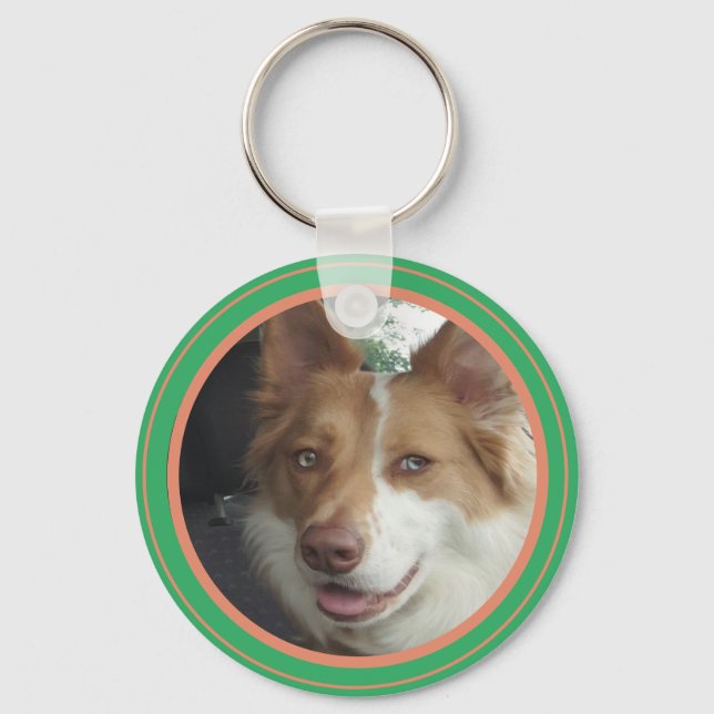 Custom Photo Pet Keychain (Front)