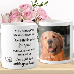 Custom Photo Pet Loss Keepsake Pet Dog Memorial Magic Mug