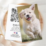 Custom Photo Pet Puppy Dog Social Media QR Code Business Card<br><div class="desc">When your best friend is everyone's best friend! Pet influencer business cards so all your dogs fans can keep up with your insta famous pet star. Whether trips to the dog park, local pet store, or pet business shows and marketing campaigns, these professional social media business cards are perfect to...</div>