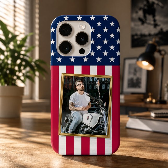 Custom Photo Phone Case, USA Flag Patriotic iPhone Case (Custom Photo Phone Case, USA Flag Patriotic iPhone Case)