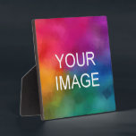 Custom Photo Picture Image Logo Template Square Plaque<br><div class="desc">Custom Upload Your Photo Picture Image Or Logo Modern Elegant Template Home Décor / Frames & Displays / Plaques & Signs / Square Tabletop Plaque with Easel.</div>