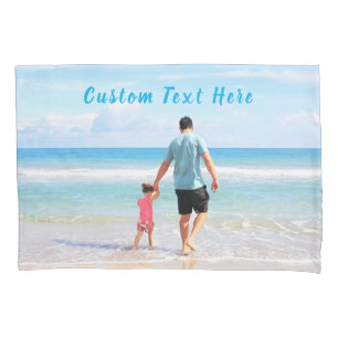 Custom Photo Pillow Case with Your Photos and Text