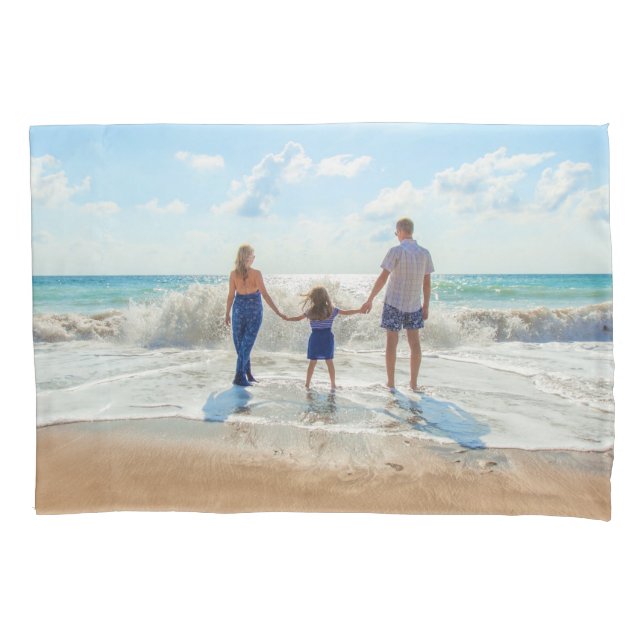 Custom Photo Pillow Case Your Family Photos Gift (Front)