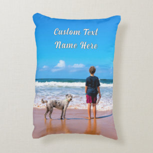 Custom Photo Pillow with Text