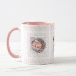 Custom Photo Pink Pattern Happy Birthday Mum Mug<br><div class="desc">Custom Photo Calm Soft Pink Pattern Mother’s Day Mum Mummy Tea Coffee Mug. In pretty shades of pink; in a feminine, modern, geometric pattern. For cooling spring and summer drinks. Change the three photos to your own pictures to celebrate joyful family memories. Buy as a budget friendly festive keepsake tableware...</div>