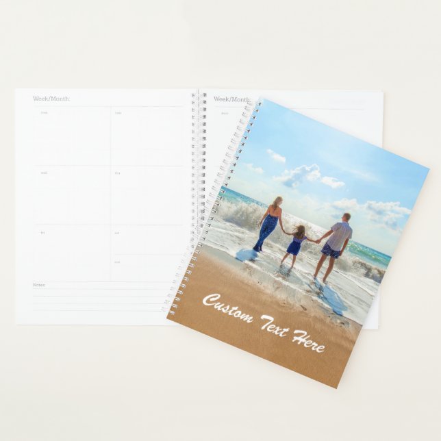 Custom Photo Planner with Your Photos and Text (Display)