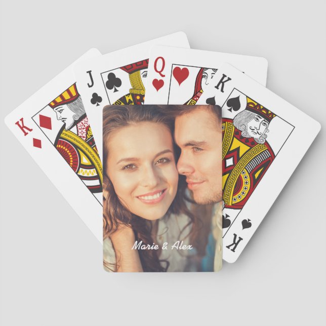 Custom Photo  Playing Cards (Back)