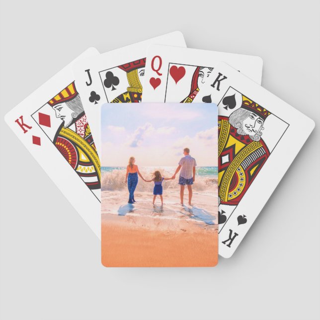 Custom Photo Playing Cards Personalised Gift (Back)